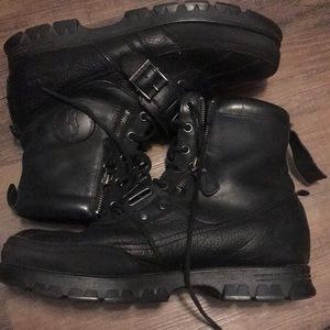 Ralph Lauren Boots Polo Black Quanita sz 13